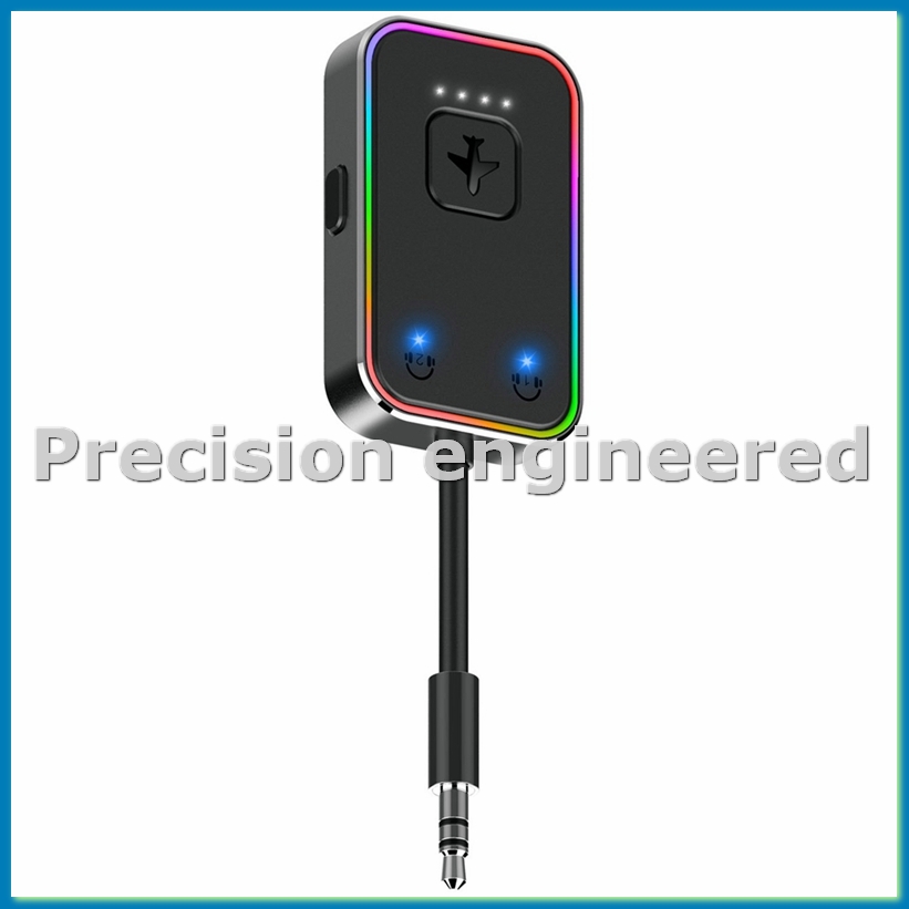 Bluetooth Adapter Receiver - メタルワイヤレス 5.3 Bluetooth トランスミッターは、飛行機旅行用のデュアルペア 2 ヘッドフォンをサポートします。フライト