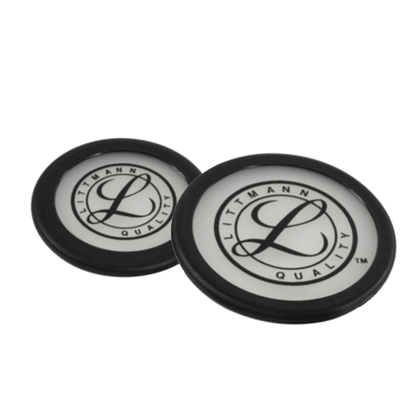 Silicone Ear Tip Replacement - 医療用聴診器スペアパーツ交換用リムアクセサリー リム組立キット付きダイアフラム ブラック リットマン聴診器C3用