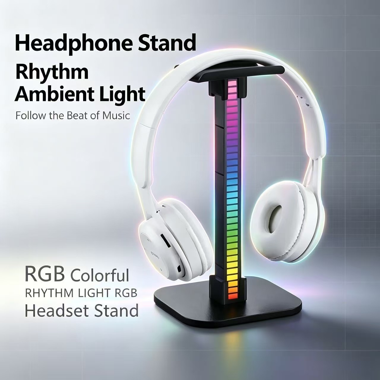 Gaming Headset Rgb - USBゲーミングヘッドホンスタンド RGBリズムライト付き 分離式デスクトップヘッドセットホルダー ゲーマー向け