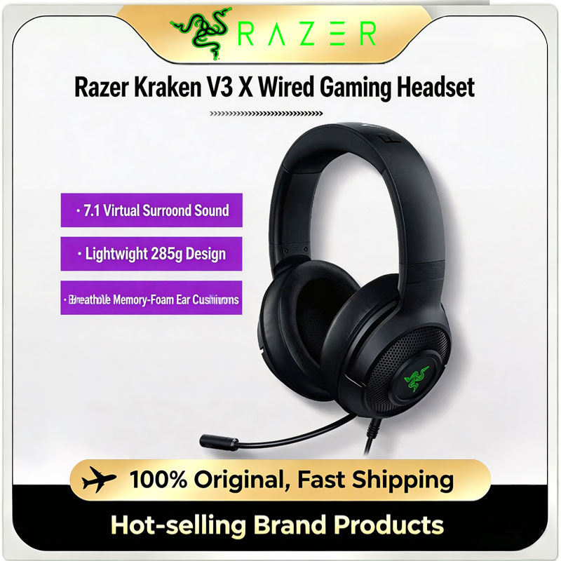 Razer Kraken V3 X 有線USBゲーミングヘッ - Gaming Headset Rgb のレビューと価格