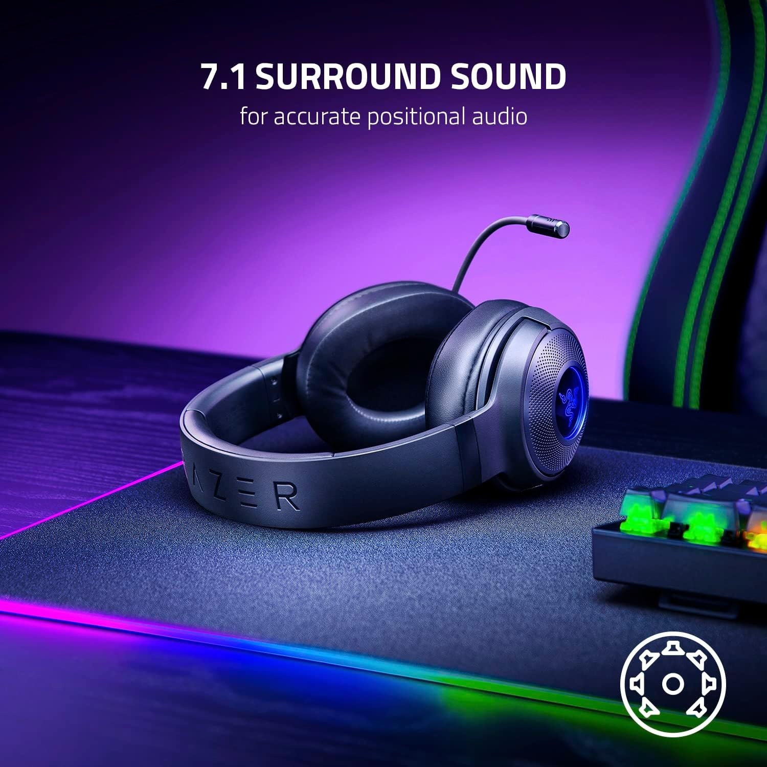 Razer Kraken V3 X 有線USBゲーミングヘッ - Gaming Headset Rgb のレビューと価格