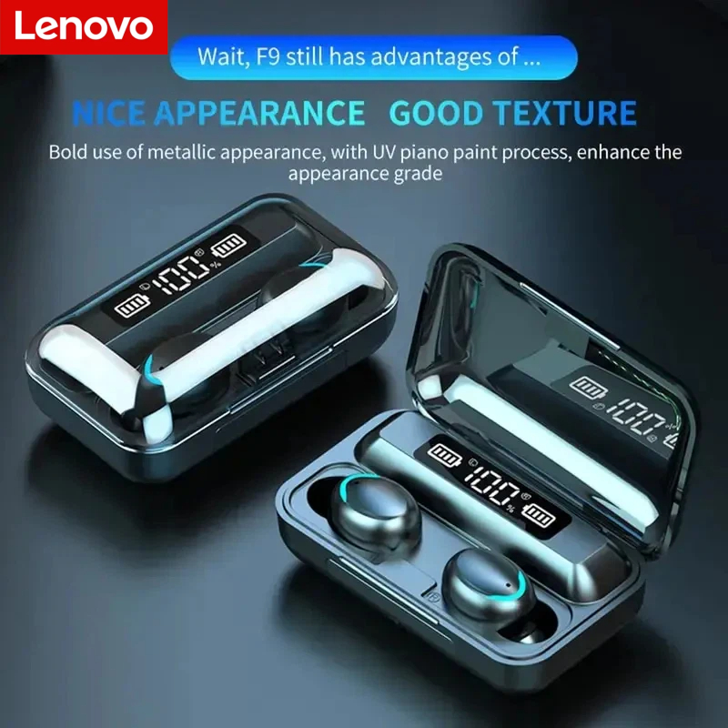 Lenovo F9 Bluetooth ワイヤレスヘッドフォ - Usb C Earphone のレビューと価格