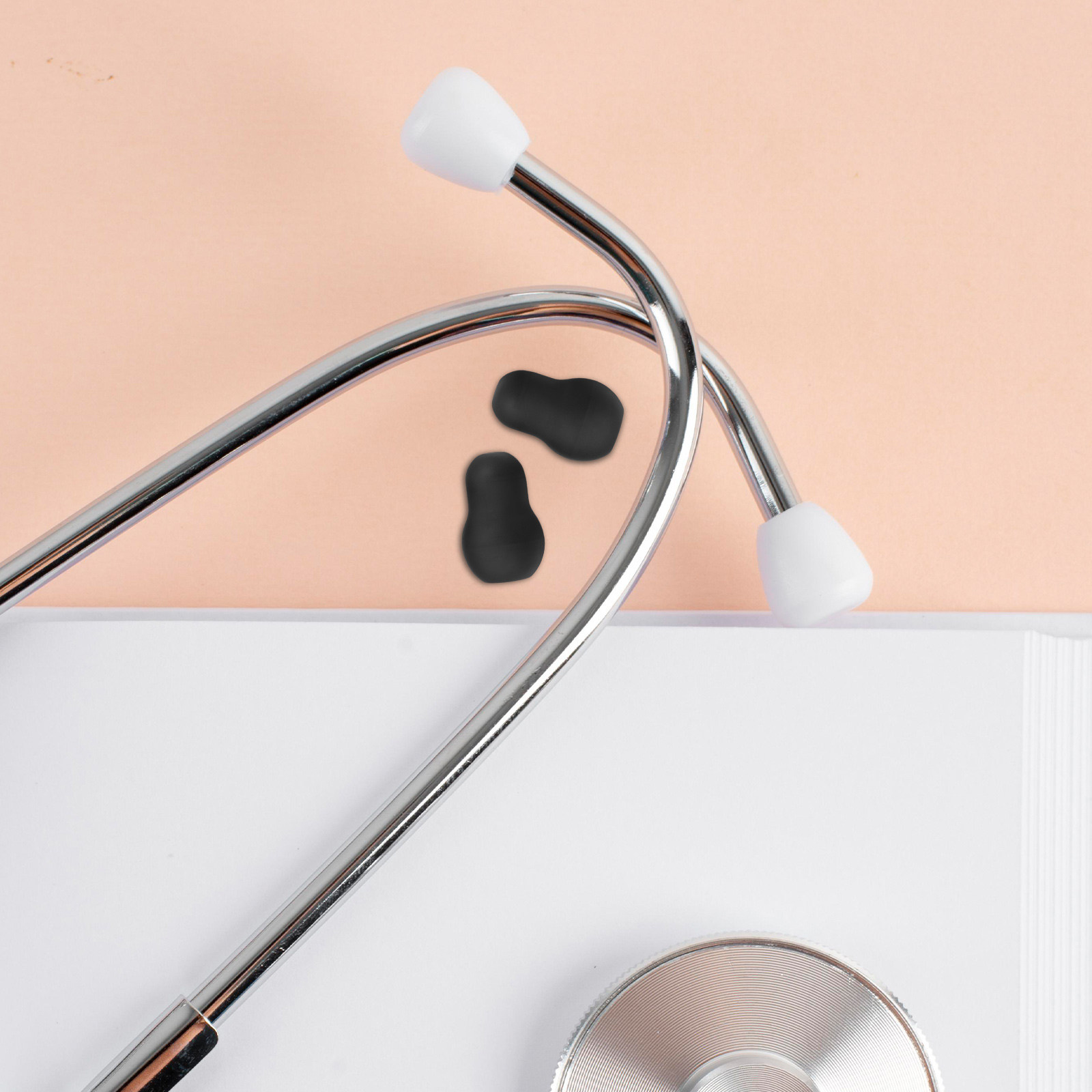 6個入り聴診器イヤーチップ交換用ソフトシリコン耳栓、長時間装 - Silicone Ear Tip Replacement のレビューと価格