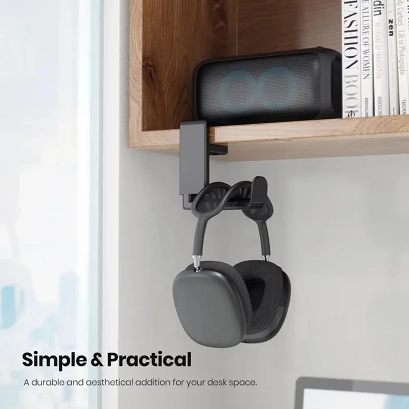 360 °   回転ヘッドフォンスタンドデスクトップヘッドセ - Headphone Stand Desk のレビューと価格