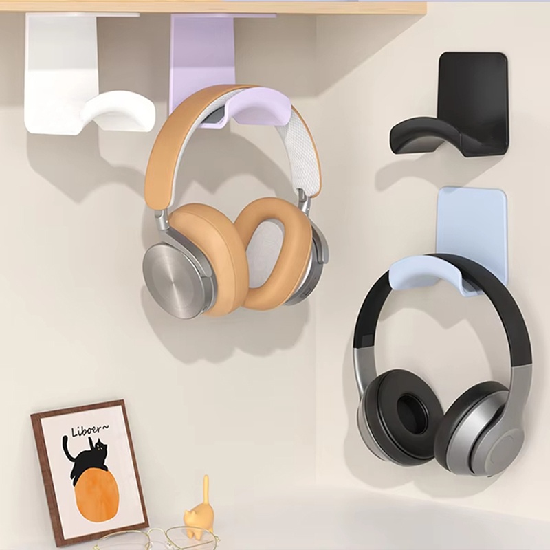 2 個ユニバーサルプラスチック壁掛けヘッドフォンスタンドゲー - Headphone Stand Desk のレビューと価格