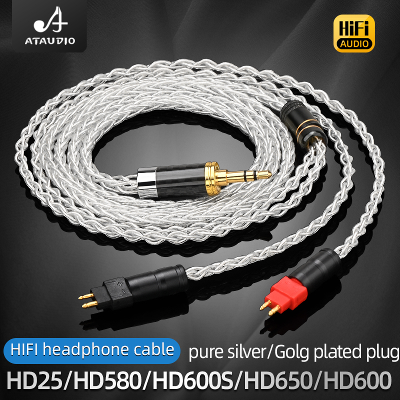 ATAUDIO HiFi 純銀 2.5mm 3.5mm XL - Sennheiser Headphone Hd 25 のレビューと価格
