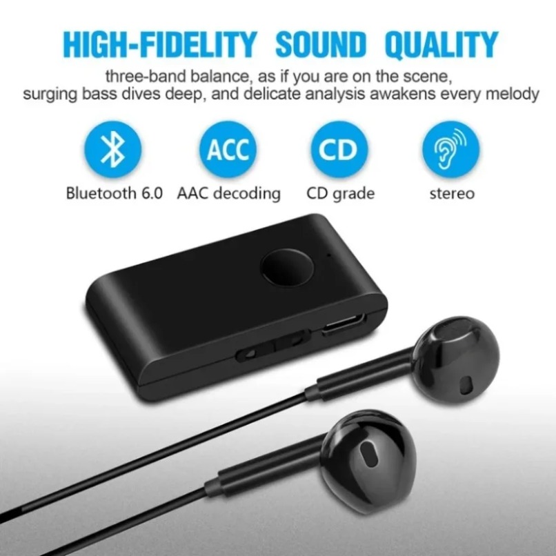 Bluetooth 5.0オーディオレシーバー、インイヤーイ - Bluetooth Adapter Receiver のレビューと価格
